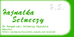 hajnalka selmeczy business card